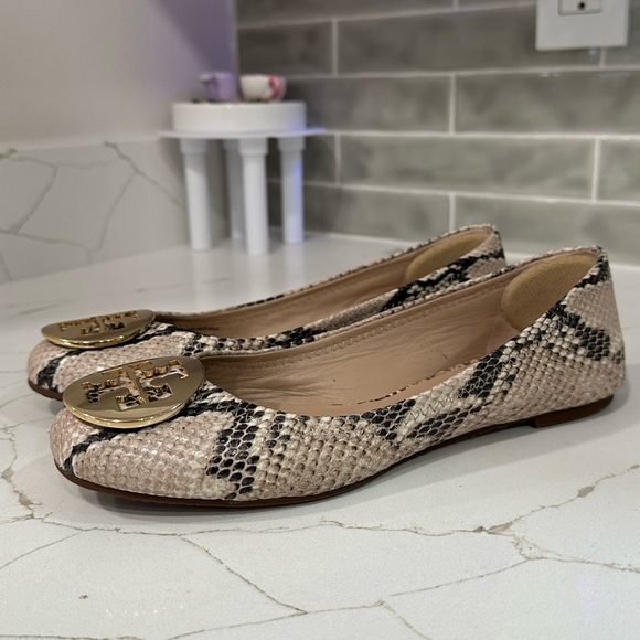 Tory Burch Shoes - Tory Burch Reva Ballet Flats. Women’s size 7 M. Color Python Print